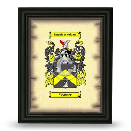 Skynner Coat of Arms Framed - Black