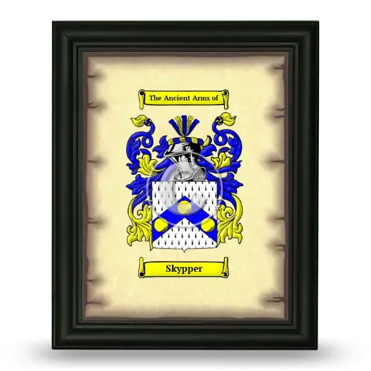 Skypper Coat of Arms Framed - Black