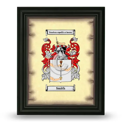 Smith Coat of Arms Framed - Black