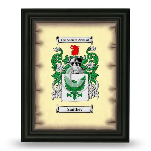 Smithey Coat of Arms Framed - Black