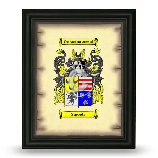 Smoots Coat of Arms Framed - Black