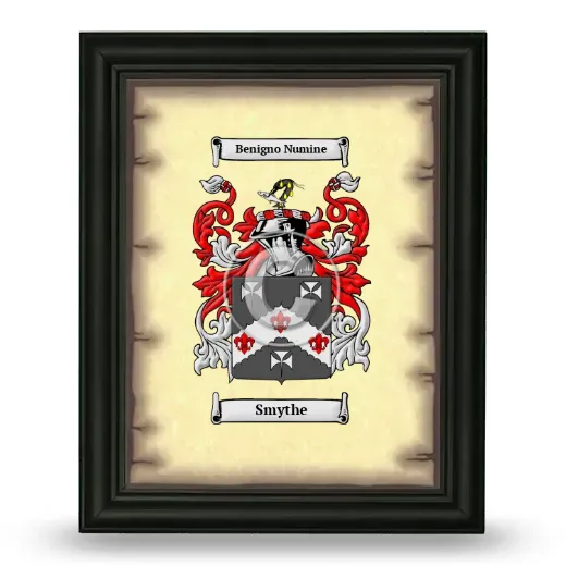 Smythe Coat of Arms Framed - Black