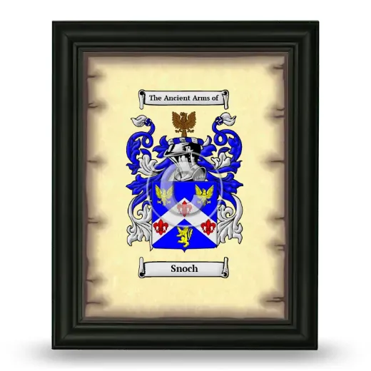Snoch Coat of Arms Framed - Black