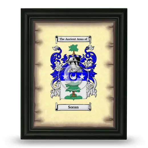 Soran Coat of Arms Framed - Black