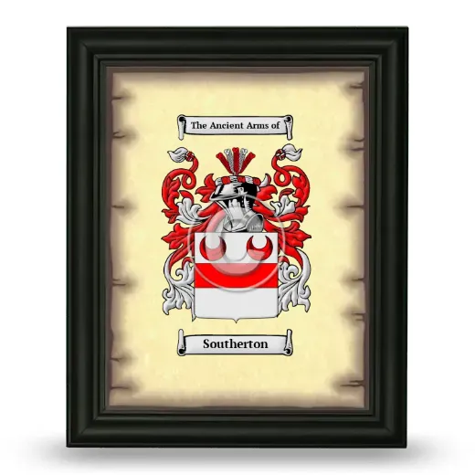 Southerton Coat of Arms Framed - Black