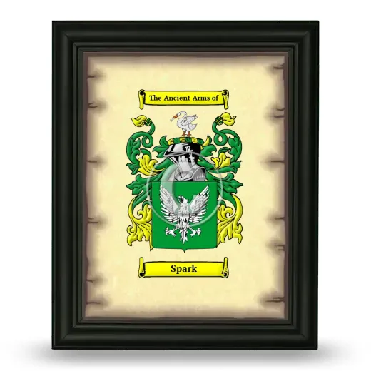 Spark Coat of Arms Framed - Black