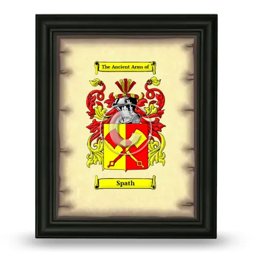Spath Coat of Arms Framed - Black