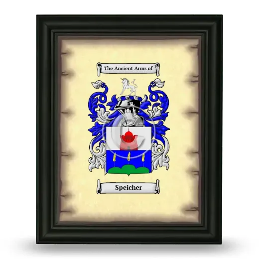 Speicher Coat of Arms Framed - Black