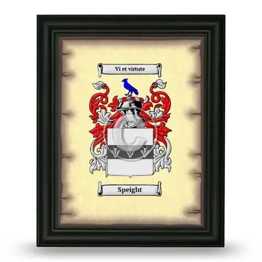 Speight Coat of Arms Framed - Black