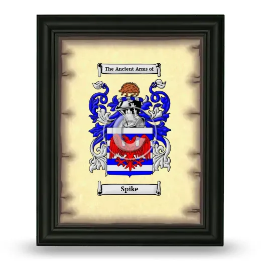 Spike Coat of Arms Framed - Black