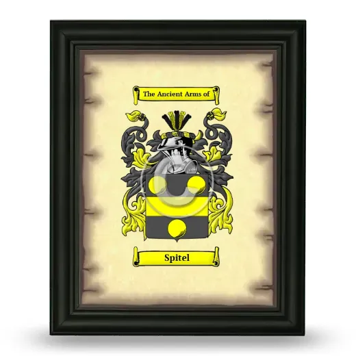 Spitel Coat of Arms Framed - Black