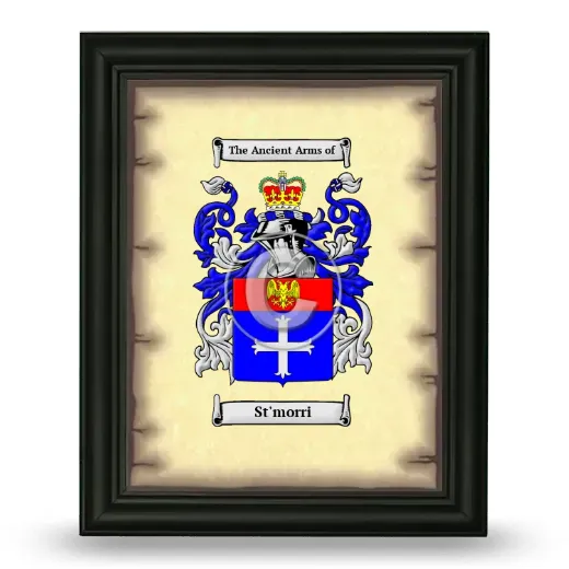 St'morri Coat of Arms Framed - Black
