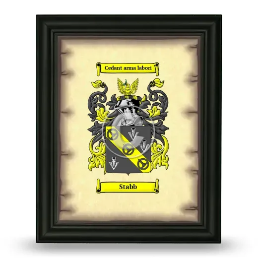 Stabb Coat of Arms Framed - Black