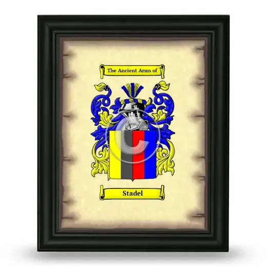 Stadel Coat of Arms Framed - Black