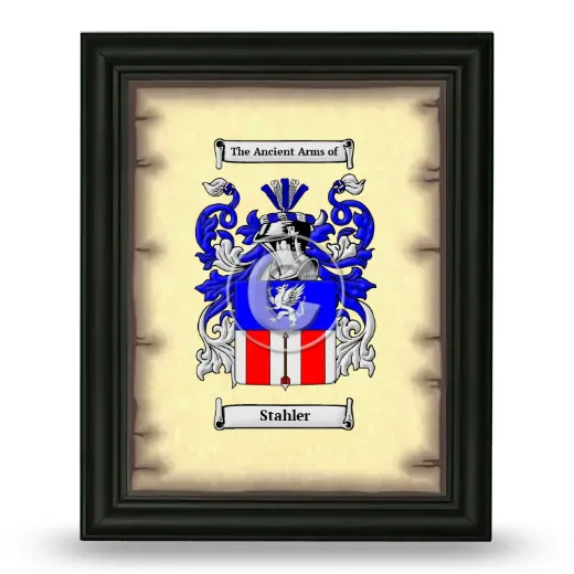 Stahler Coat of Arms Framed - Black