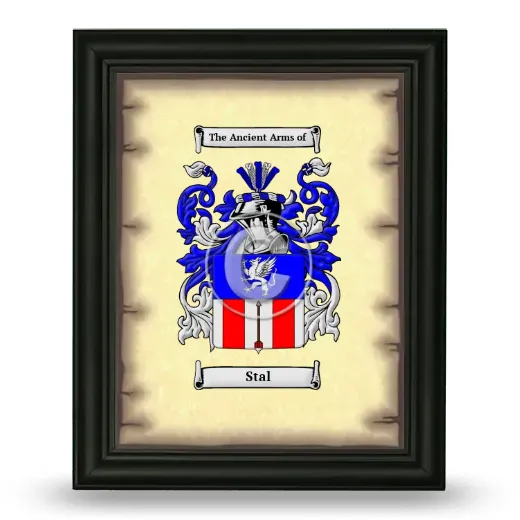 Stal Coat of Arms Framed - Black
