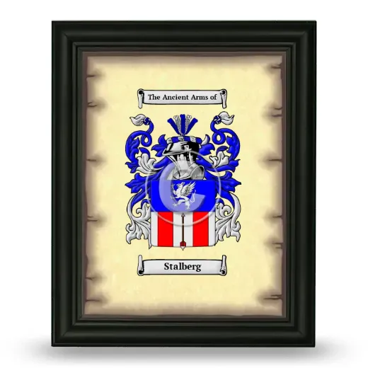 Stalberg Coat of Arms Framed - Black