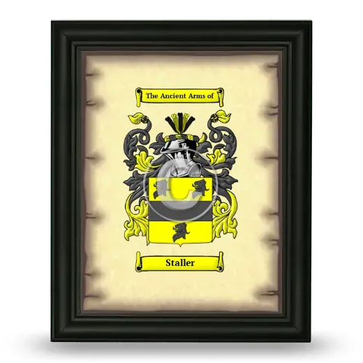 Staller Coat of Arms Framed - Black
