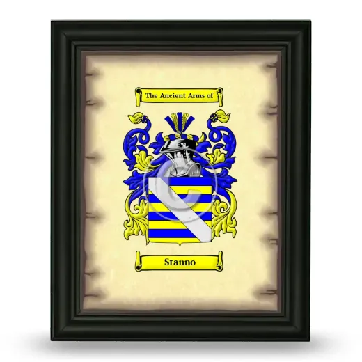 Stanno Coat of Arms Framed - Black