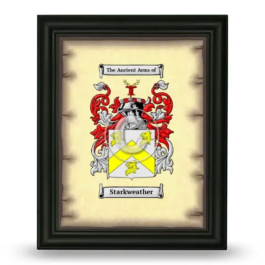 Starkweather Coat of Arms Framed - Black