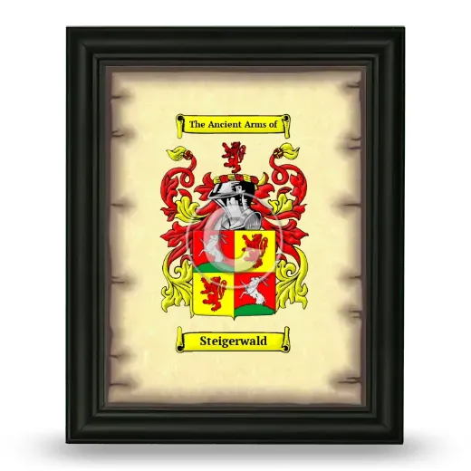 Steigerwald Coat of Arms Framed - Black