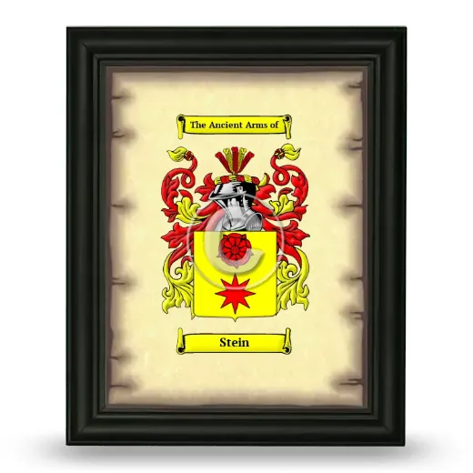 Stein Coat of Arms Framed - Black