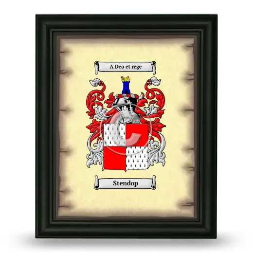 Stendop Coat of Arms Framed - Black