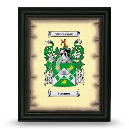 Stermer Coat of Arms Framed - Black