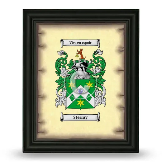 Sterray Coat of Arms Framed - Black