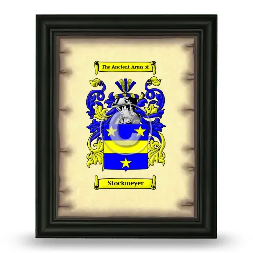 Stockmeyer Coat of Arms Framed - Black