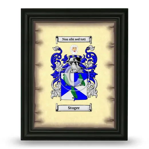 Stoger Coat of Arms Framed - Black