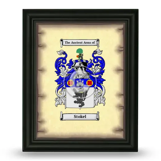 Stokel Coat of Arms Framed - Black