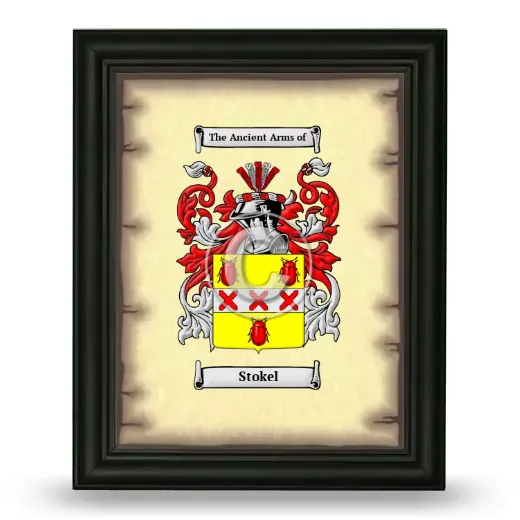Stokel Coat of Arms Framed - Black