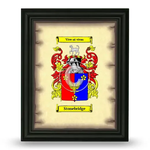 Stonebridge Coat of Arms Framed - Black