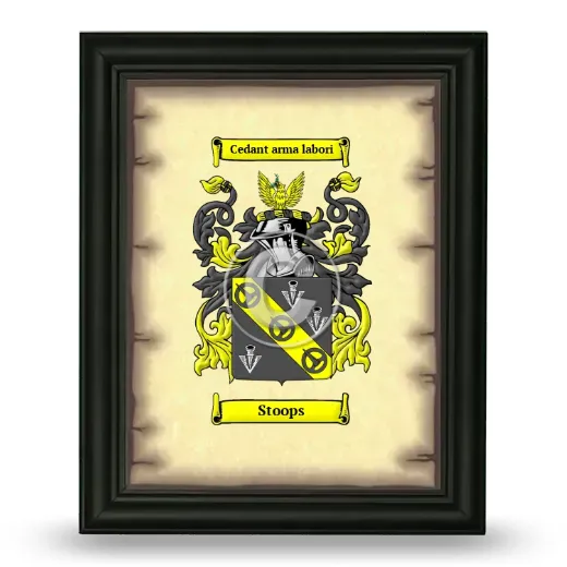 Stoops Coat of Arms Framed - Black
