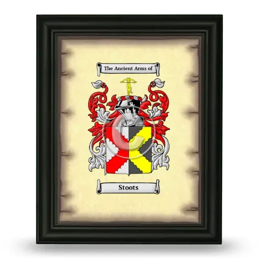 Stoots Coat of Arms Framed - Black