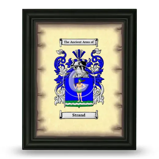 Strand Coat of Arms Framed - Black
