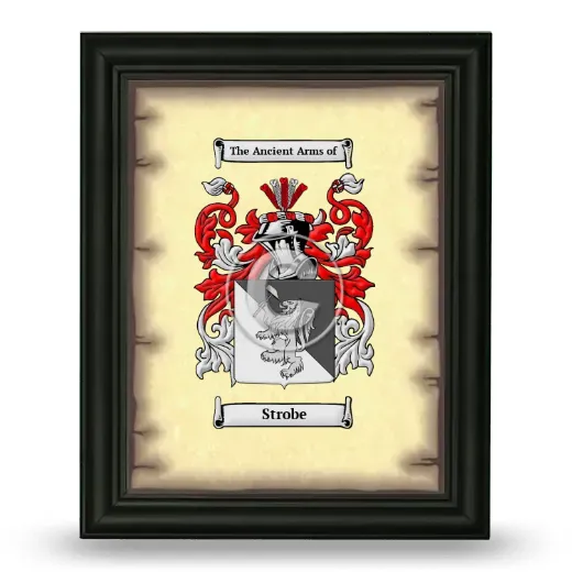Strobe Coat of Arms Framed - Black