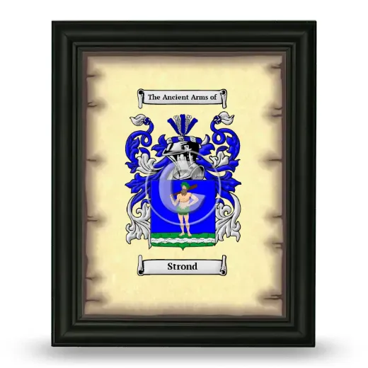 Strond Coat of Arms Framed - Black