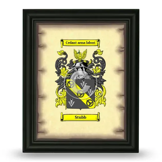 Stubb Coat of Arms Framed - Black