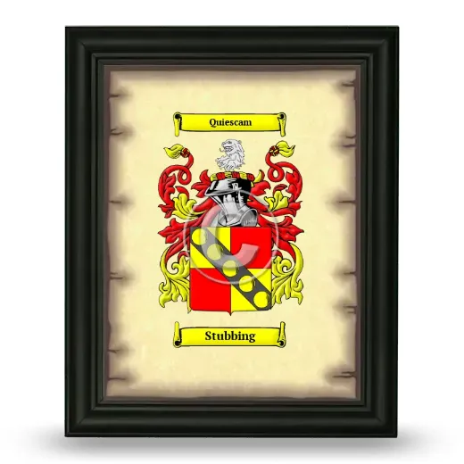 Stubbing Coat of Arms Framed - Black