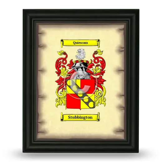 Stubbington Coat of Arms Framed - Black