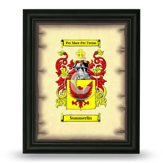 Summerlin Coat of Arms Framed - Black