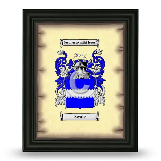 Swale Coat of Arms Framed - Black