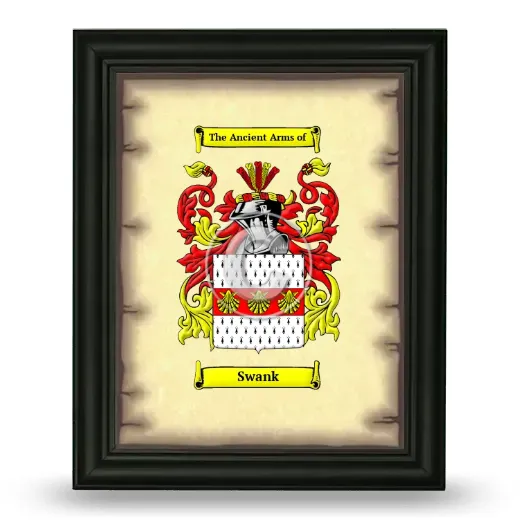 Swank Coat of Arms Framed - Black