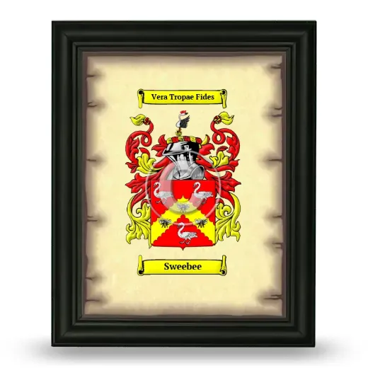 Sweebee Coat of Arms Framed - Black
