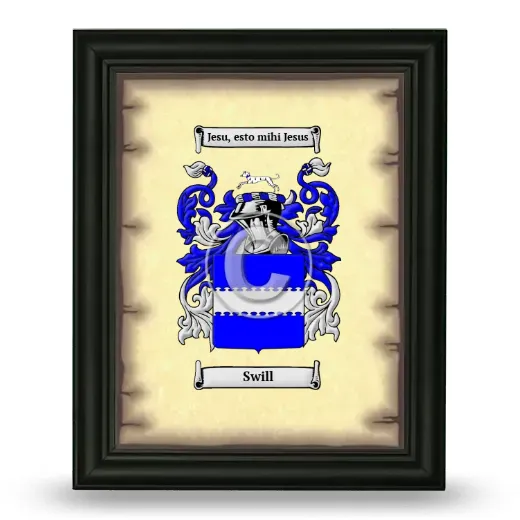 Swill Coat of Arms Framed - Black