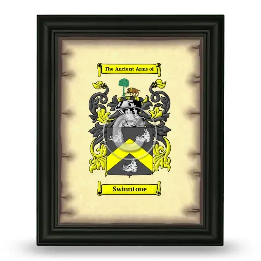 Swinntone Coat of Arms Framed - Black