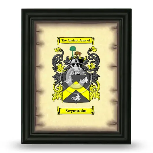 Swynntolm Coat of Arms Framed - Black