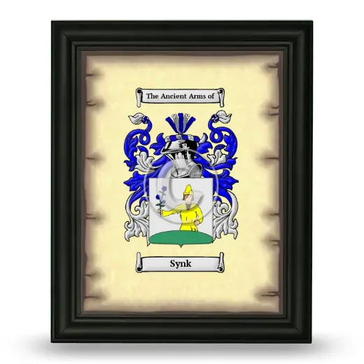 Synk Coat of Arms Framed - Black